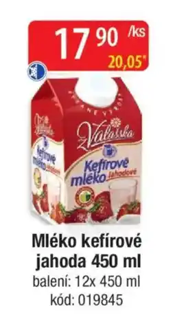 Qanto Mléko kefírové jahoda nabídka