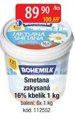 Qanto BOHEMILK Smetana zakysaná 16% kbelík nabídka