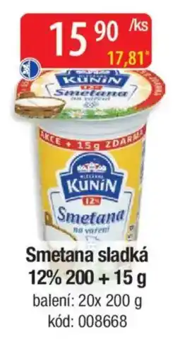Qanto Smetana sladká 12% nabídka