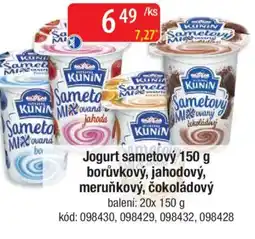 Qanto Jogurt sametový borůvkový, jahodový, meruňkový, čokoládový nabídka