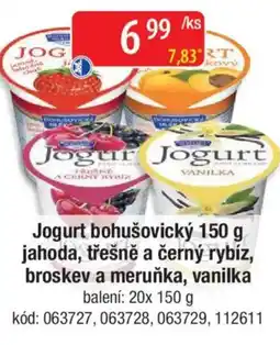 Qanto Jogurt bohušovický jahoda, třešně a černý rybíz, broskev a meruňka, vanilka nabídka