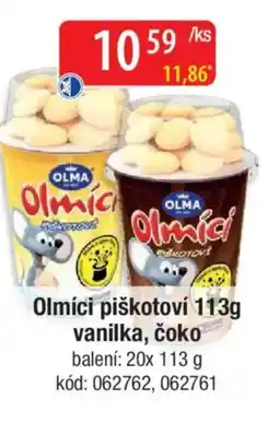 Qanto Olmíci piškotoví vanilka, čoko nabídka