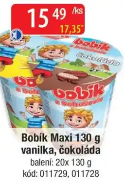 Qanto Bobík Maxi vanilka, čokoláda nabídka