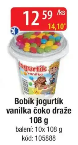 Qanto Bobík jogurtík vanilka čoko draže nabídka
