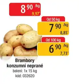 Qanto Brambory konzumní neprané nabídka