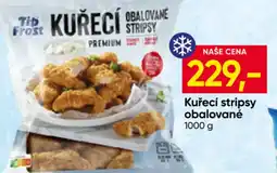 Hruška Kuřecí stripsy obalované nabídka