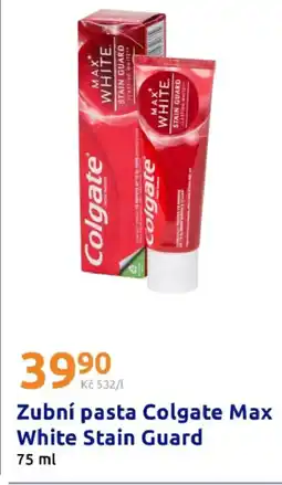 Action Zubní pasta Colgate Max White Stain Guard nabídka