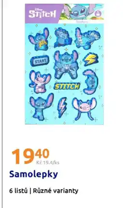 Action Samolepky nabídka