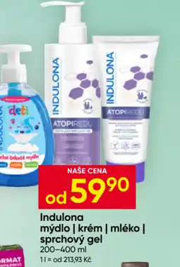 Hruška Indulona mýdlo | krém | mléko | sprchový gel nabídka