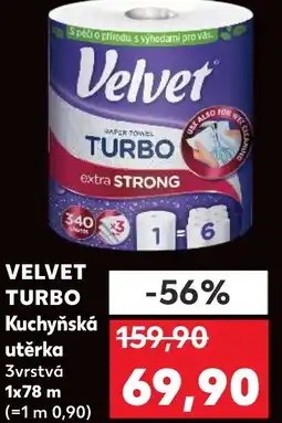 Kaufland VELVET TURBO Kuchyňská utěrka nabídka