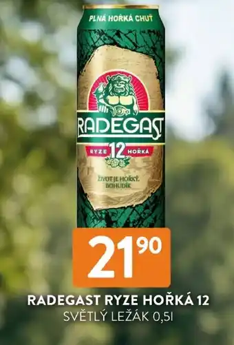 Qanto Radegast ryze hořká 12 světlý ležák nabídka