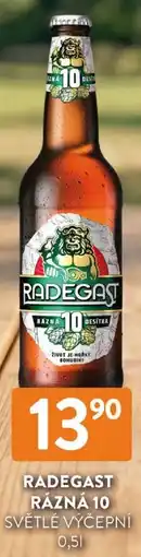 Qanto Radegast rázná 10 světlé výčepní nabídka