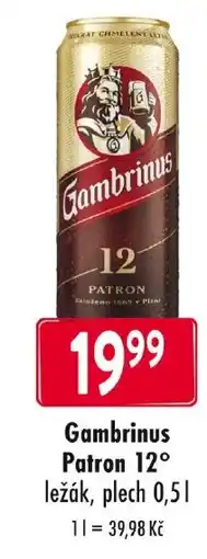 Qanto Gambrinus Patron 12° nabídka