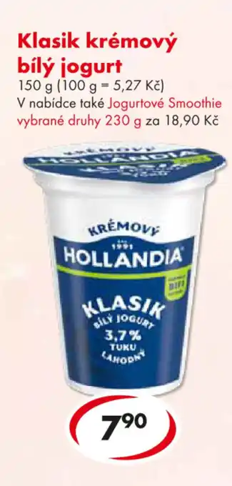 Klasik krémový bílý jogurt