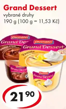 CBA Grand Dessert nabídka