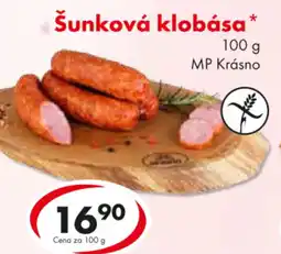 CBA Šunková klobása nabídka