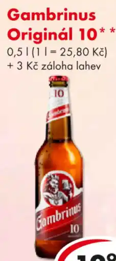 CBA Gambrinus Originál 10 nabídka