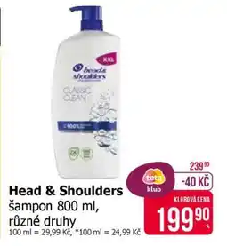Teta Head & Shoulders nabídka