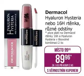 Dermacol Hyaluron Hysteria nebo 16H rtěnka