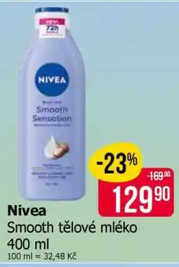 Teta Nivea Smooth tělové mléko 400 ml nabídka