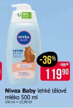 Teta Nivea Baby lehké tělové mléko 500 ml nabídka