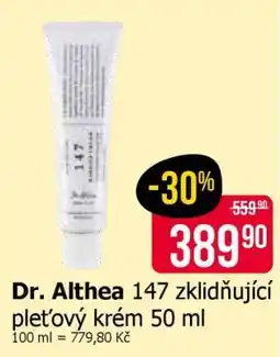 Teta Dr. Althea 147 zklidňující pleťový krém 50 ml nabídka