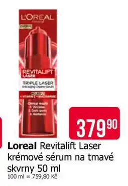 Teta Loreal Revitalift Laser krémové sérum na tmavé skvrny 50 ml nabídka