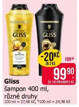Teta Gliss šampon 400 ml, různé druhy nabídka