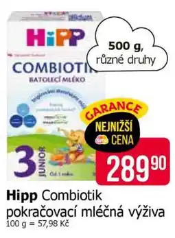 Teta Hipp Combiotik pokračovací mléčná výživa nabídka
