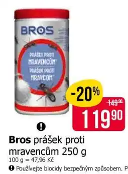 Teta Bros prášek proti mravencům 250 g nabídka