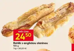 Hruška Rohlík s anglickou slaninou nabídka