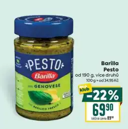 Billa BARILLA Pesto nabídka