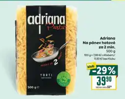 Billa Adriana Na pánev hotové za 2 min nabídka