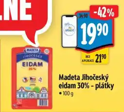 Albert Madeta Jihočeský eidam 30 plátky nabídka