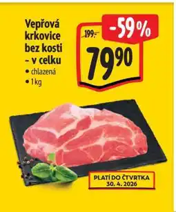 Albert Vepřová krkovice bez kosti – v celku nabídka