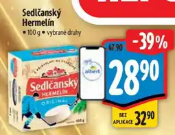 Albert Sedlčanský hermelín nabídka