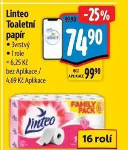 Albert Linteo toaletní papír nabídka