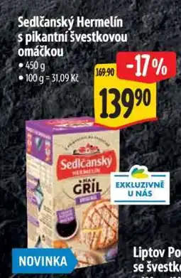 Albert Sedlčanský Hermelín s pikantní švestkovou omáčkou nabídka
