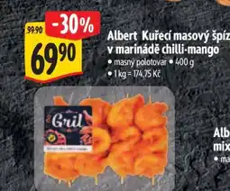 Albert Albert Kuřecí masový špíz v marinádě chilli mango nabídka