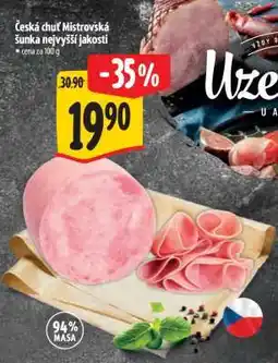 Albert Česká chuť Mistrovská šunka nejvyšší jakosti nabídka