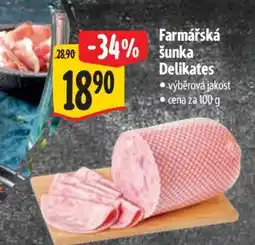 Albert Farmářská šunka Delikates nabídka