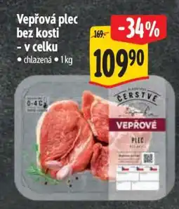 Albert Vepřová plec bez kosti v celku nabídka