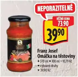 Albert Franz Josef Omáčka na těstoviny nabídka