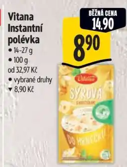 Albert Vitana Instantní polévka nabídka