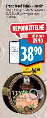 Albert Franz Josef Tuňák steak nabídka