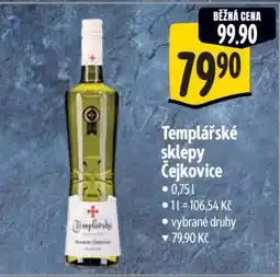 Albert Templářské sklepy Čejkovice nabídka