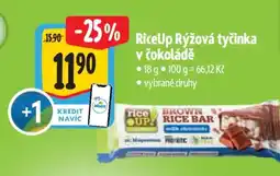 Albert RiceUp! Rýžová tyčinka v čokoládě nabídka