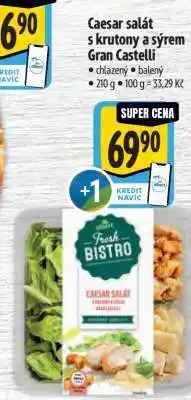 Albert Caesar salát s krutony a sýrem gran castelli nabídka