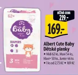 Albert Albert Cute Baby Dětské plenky nabídka