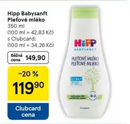 Tesco HiPP Babysanft Pleťové mléko nabídka